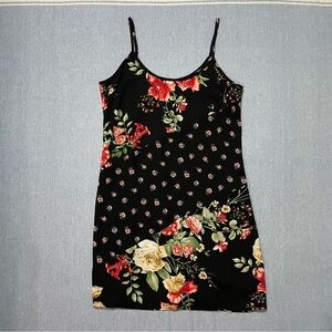 Xhilaration Floral Block Mini Slip Dress Size XS